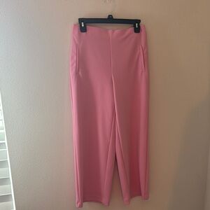 Chapter One Sportswear Inc pull on elastic‎ waist wide leg high rise pants Sz S